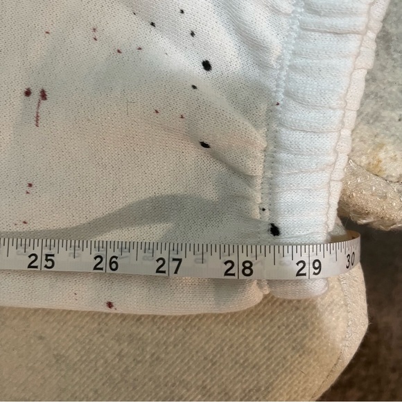 NWT T-Party Hand Painted Poker Jogger Pants - White M - Picture 11 of 15